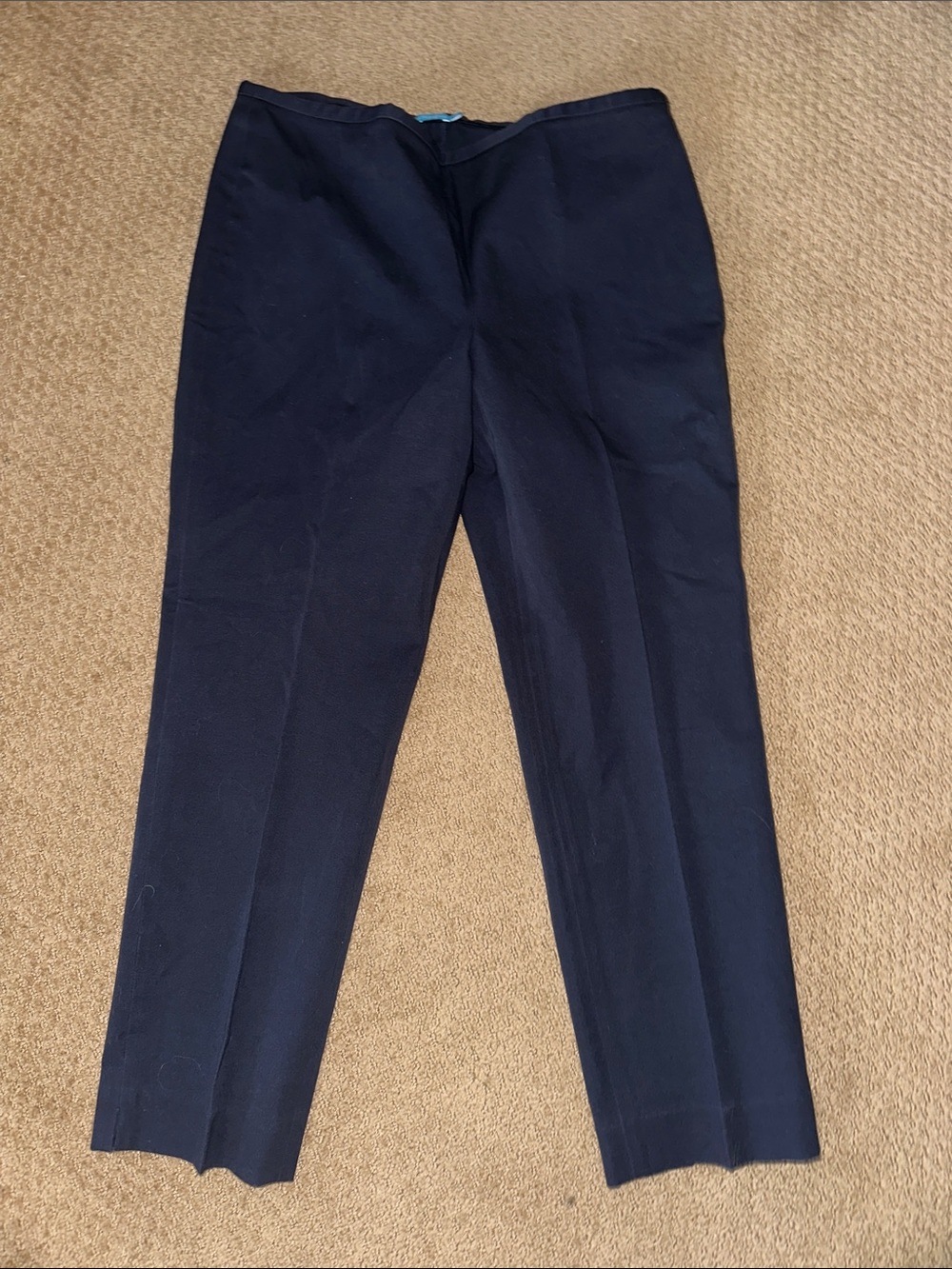 Women's Navy Tailored Trousers